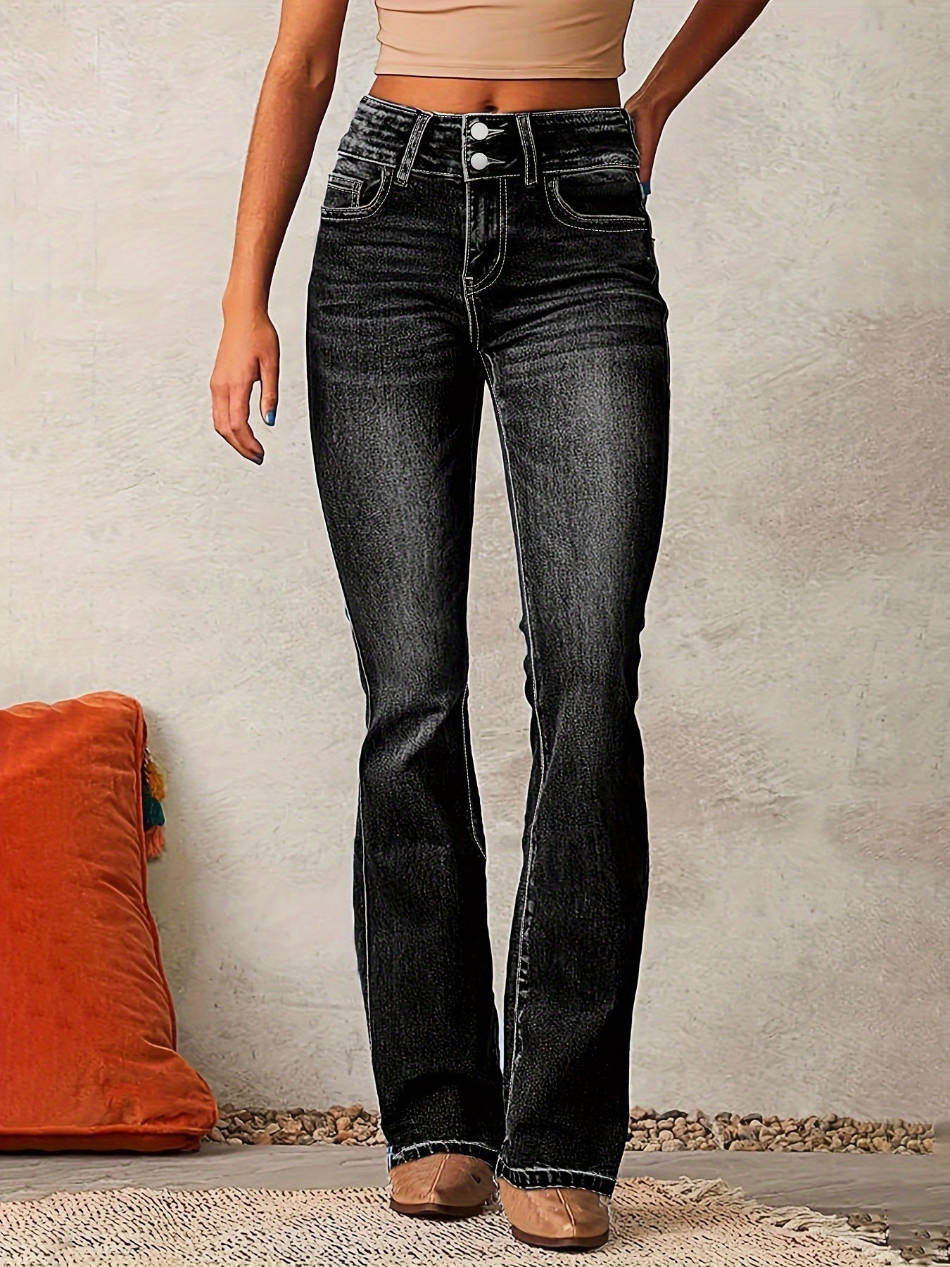 Isabelle Flared Jeans met Hoge Taille