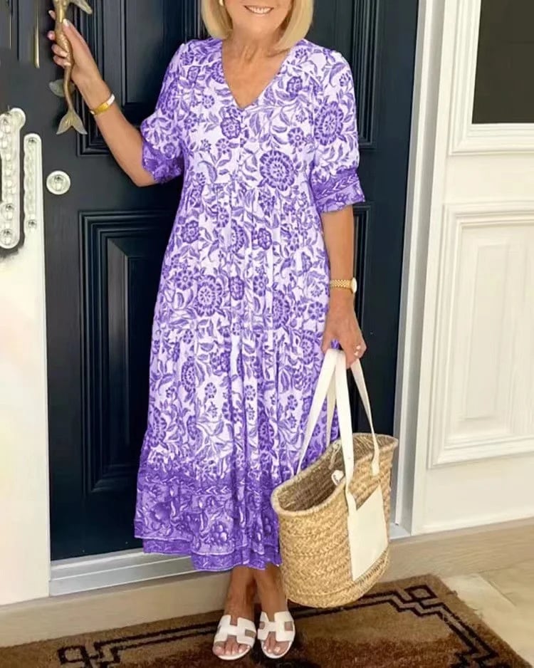 Cindy Luchtige Maxi Zomerjurk