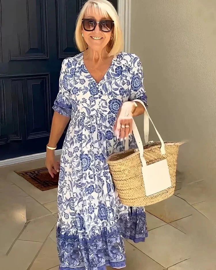 Cindy Luchtige Maxi Zomerjurk