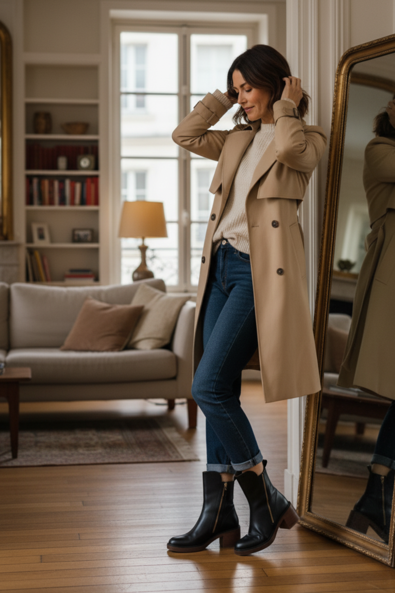 Valerie elegante enkellaarzen met hak
