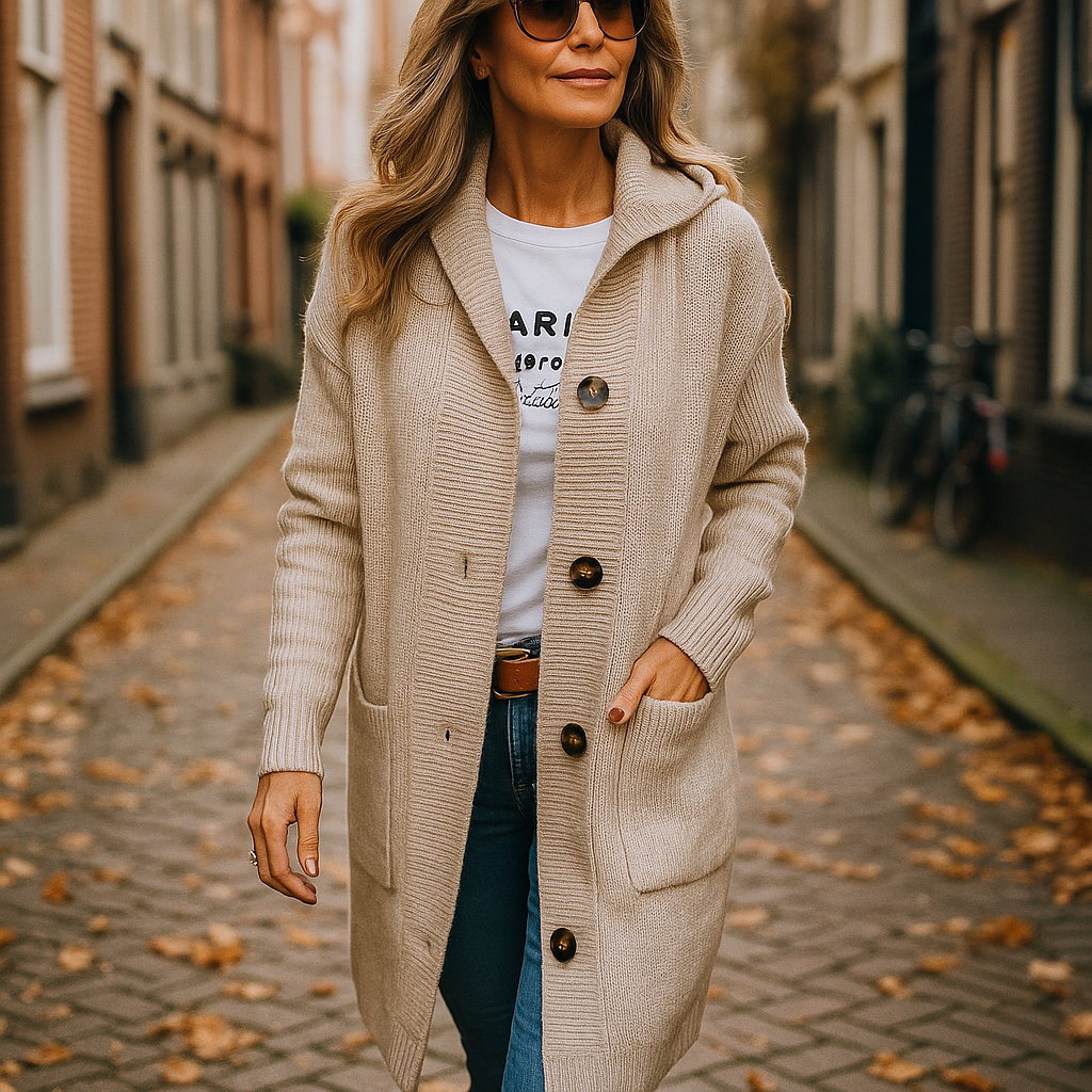 Marijke cardigan met knopen