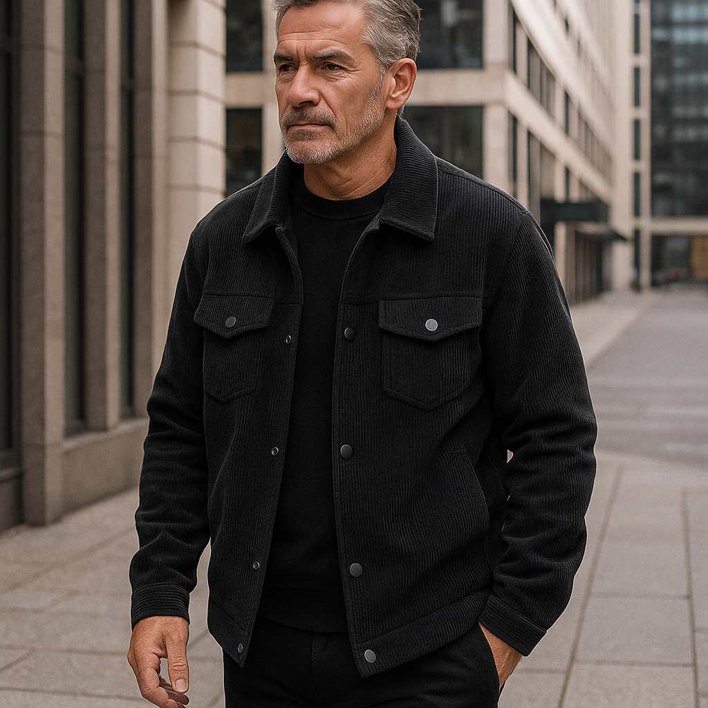 Jeroen corduroy jas met zakken
