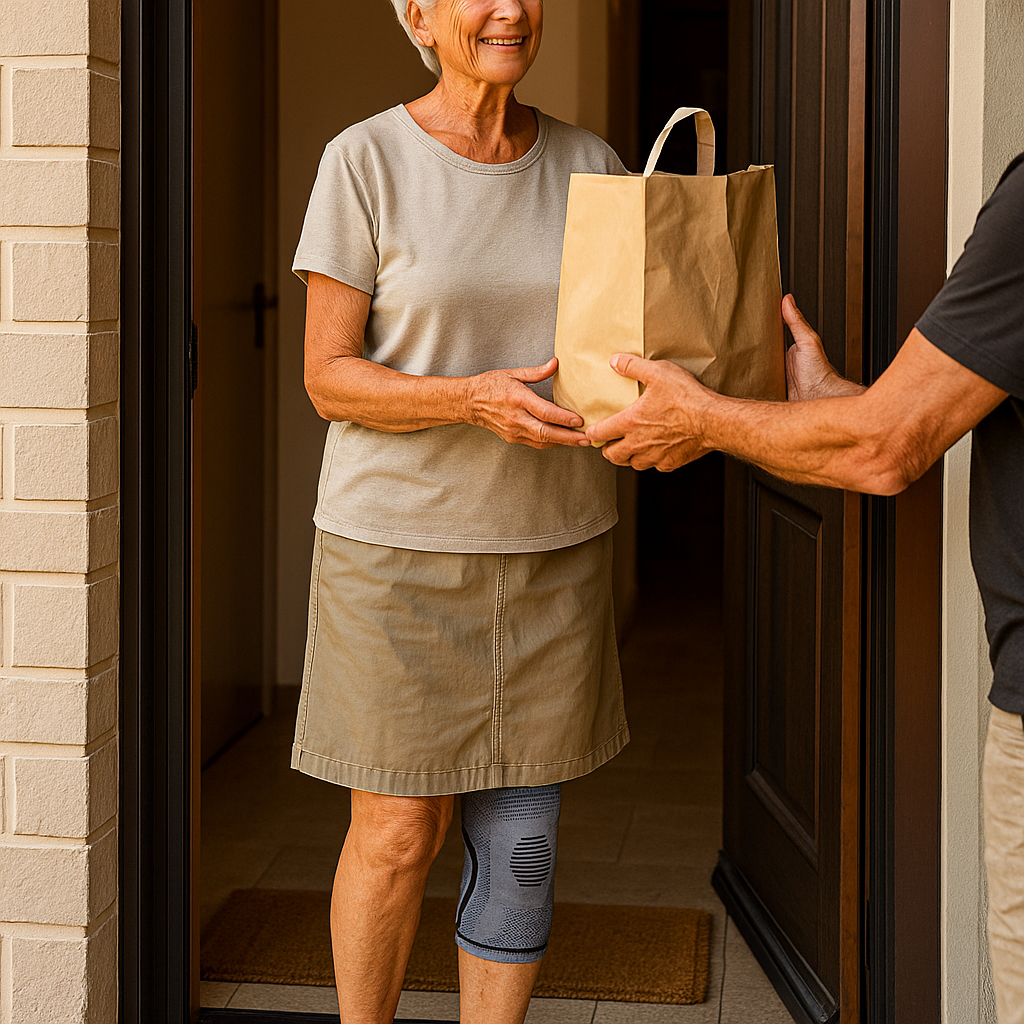 StepScore FlexiGrip Kniebrace – Silicone & Veerstrips