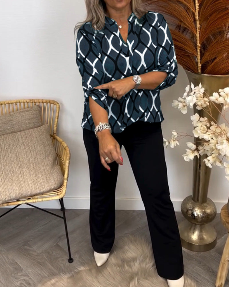 Janny Elegante Printblouse