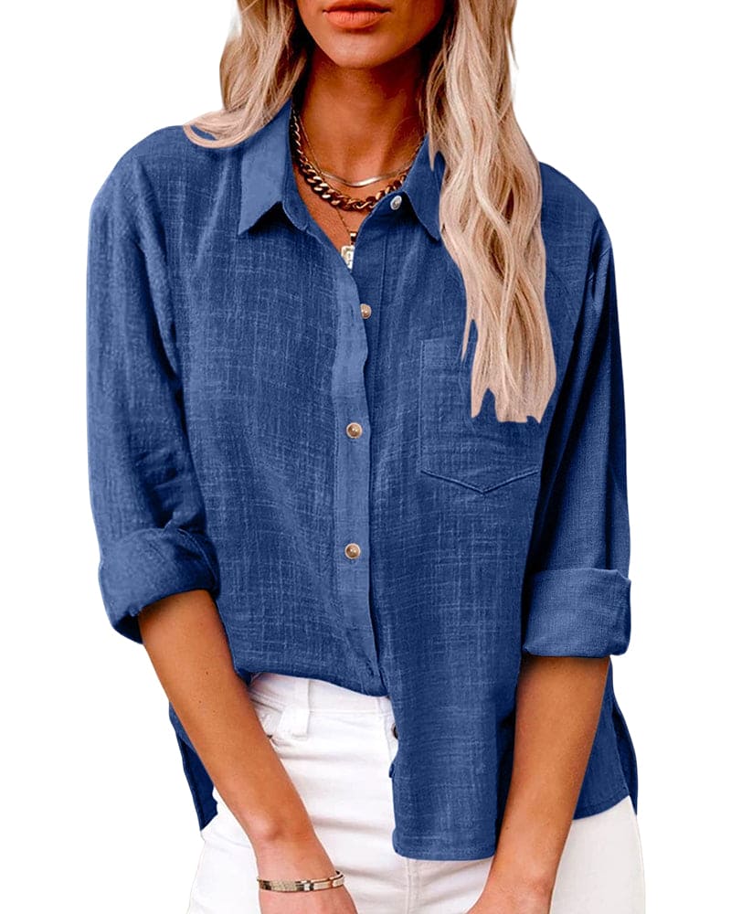Sophie Zachte Blouse met Zakken