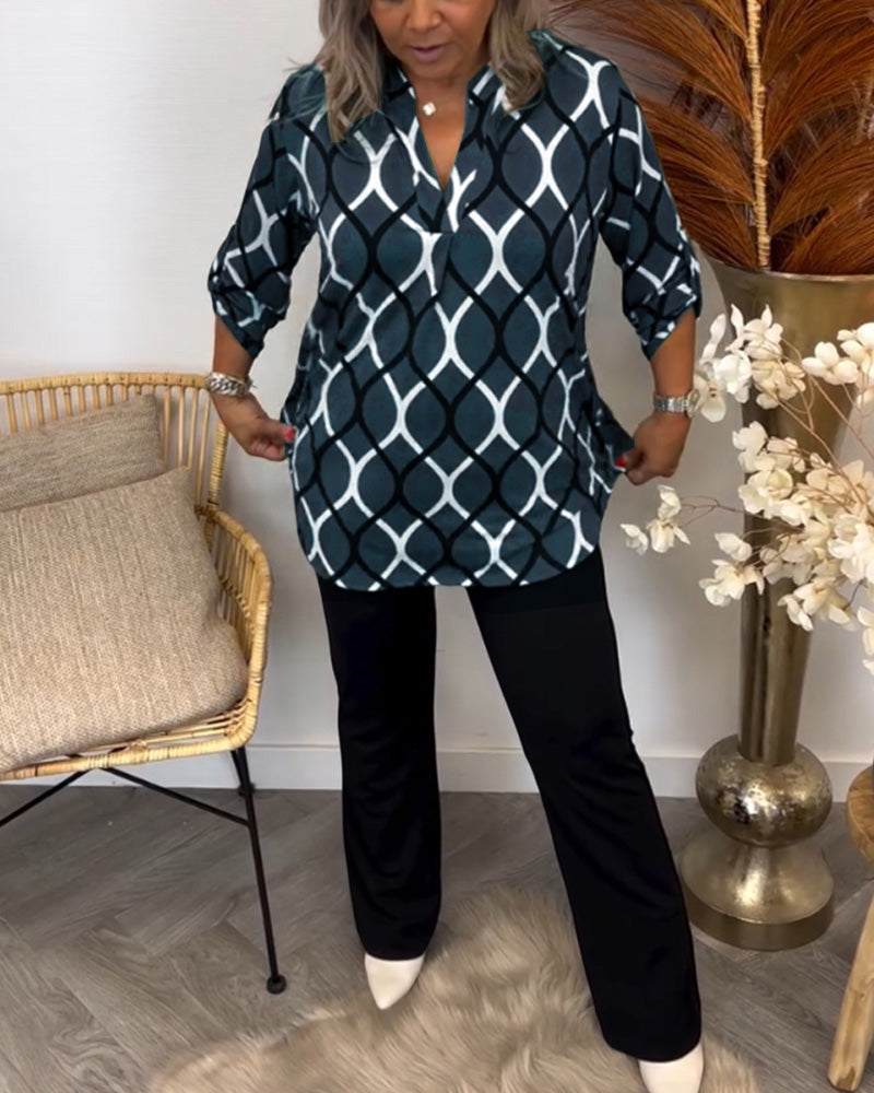 Janny Elegante Printblouse