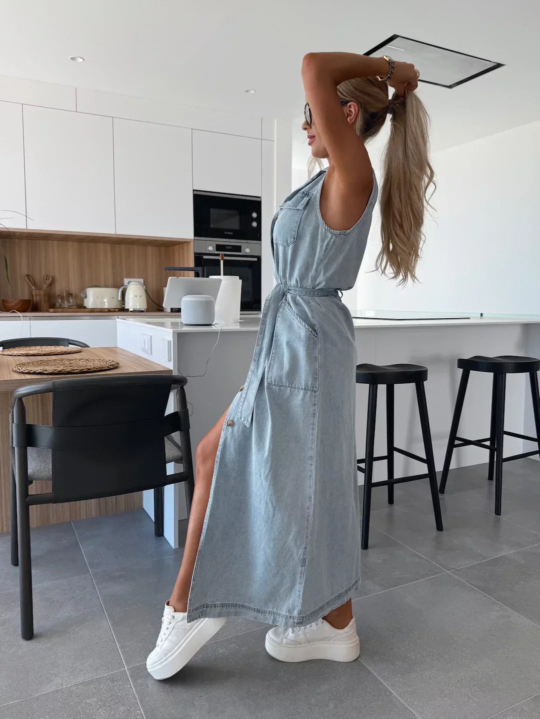 Isabelle Maxi Denim Jurk