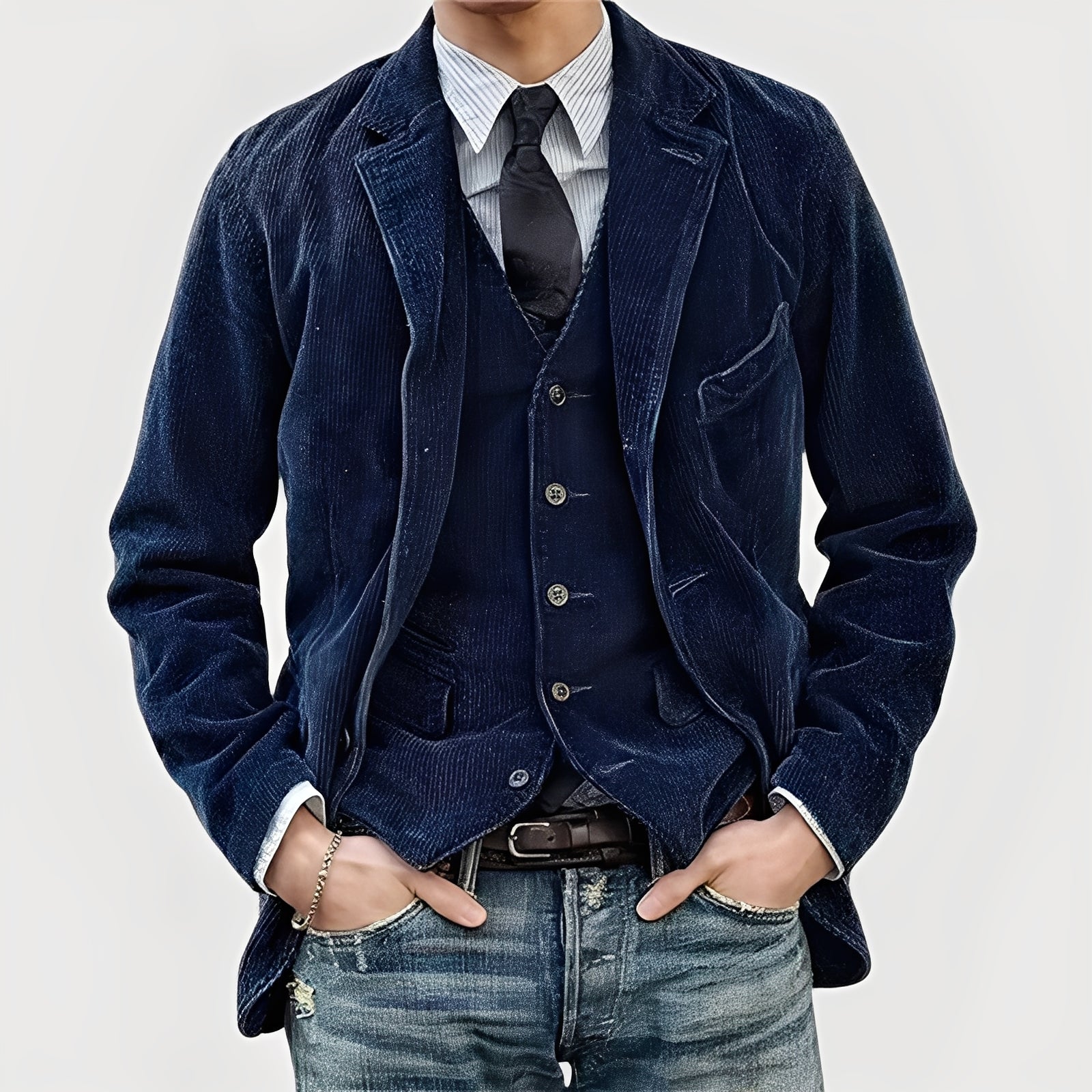 Gerard corduroy colbert met gilet