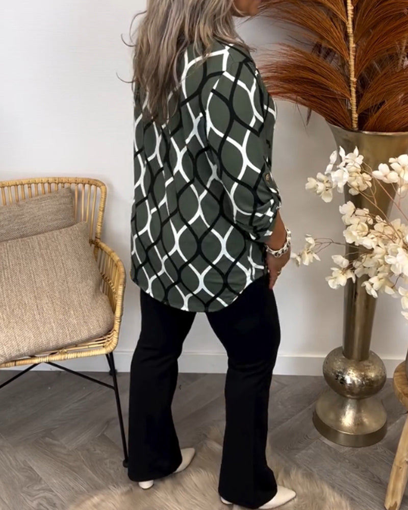 Janny Elegante Printblouse