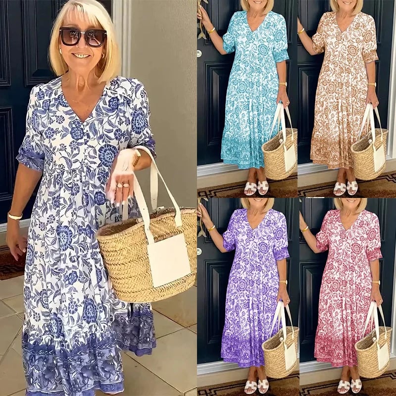Cindy Luchtige Maxi Zomerjurk