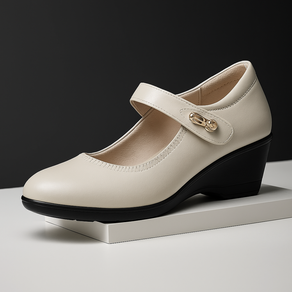 Pauline leren schoenen met bandje