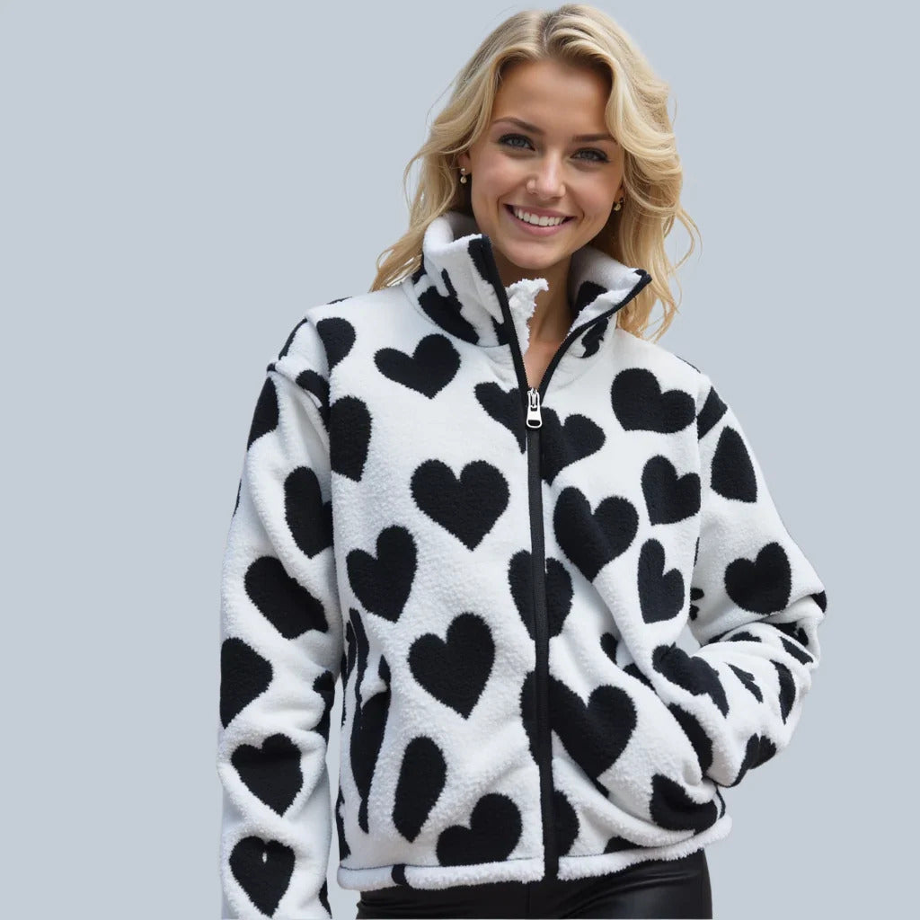 Daria omkeerbare teddy winterjas