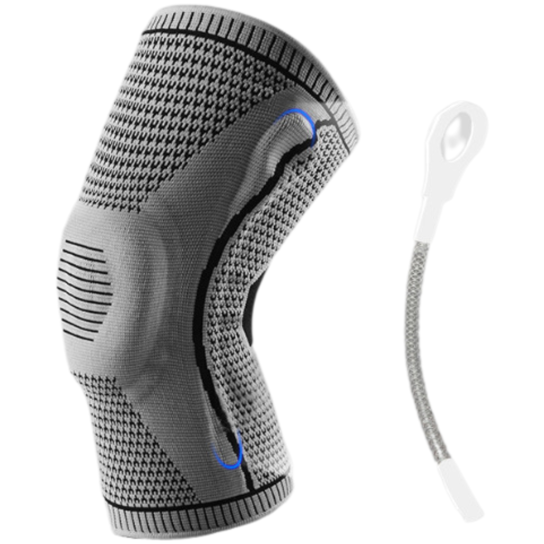 StepScore FlexiGrip Kniebrace – Silicone & Veerstrips
