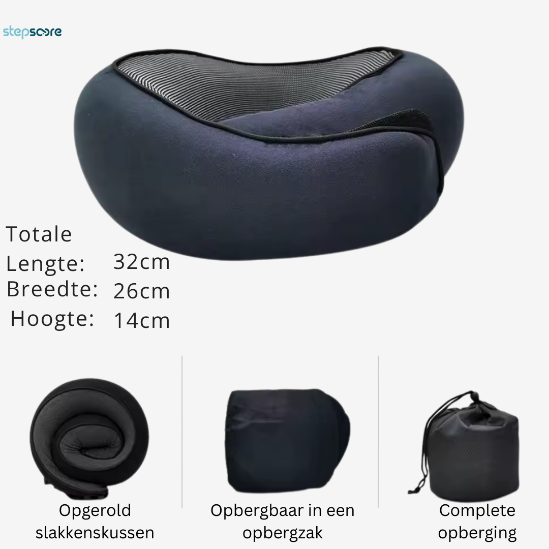 SleepWrap – Compact Reiskussen met Nekondersteuning