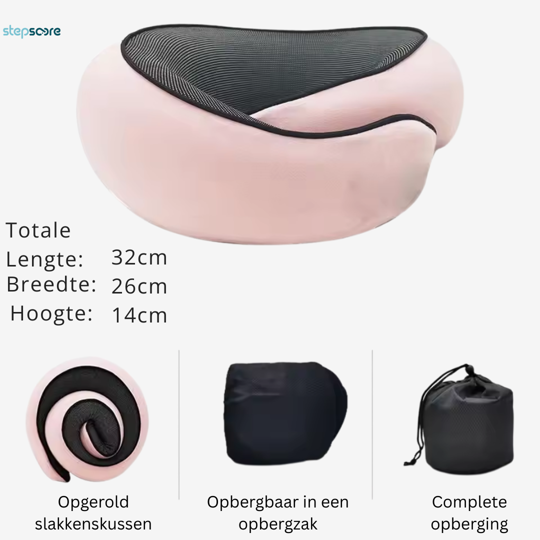 SleepWrap – Compact Reiskussen met Nekondersteuning