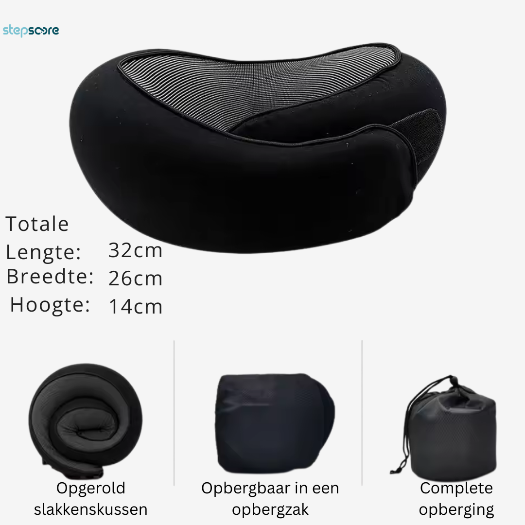 SleepWrap – Compact Reiskussen met Nekondersteuning