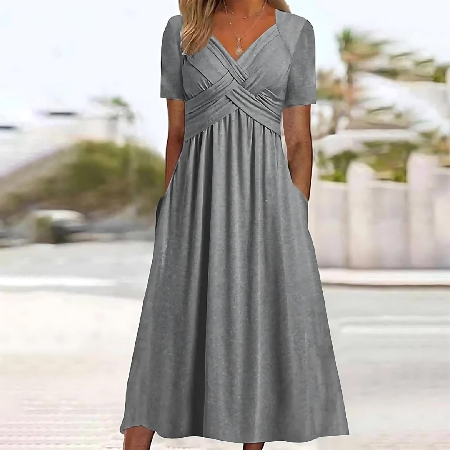 Jasmine – Elegante Midi-Jurk