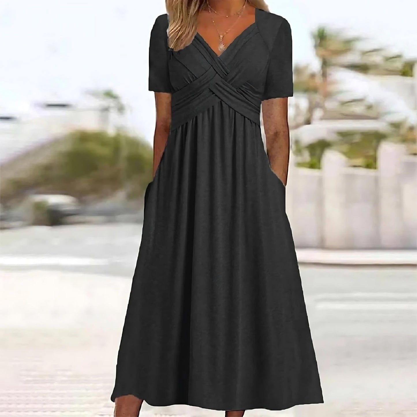 Jasmine – Elegante Midi-Jurk