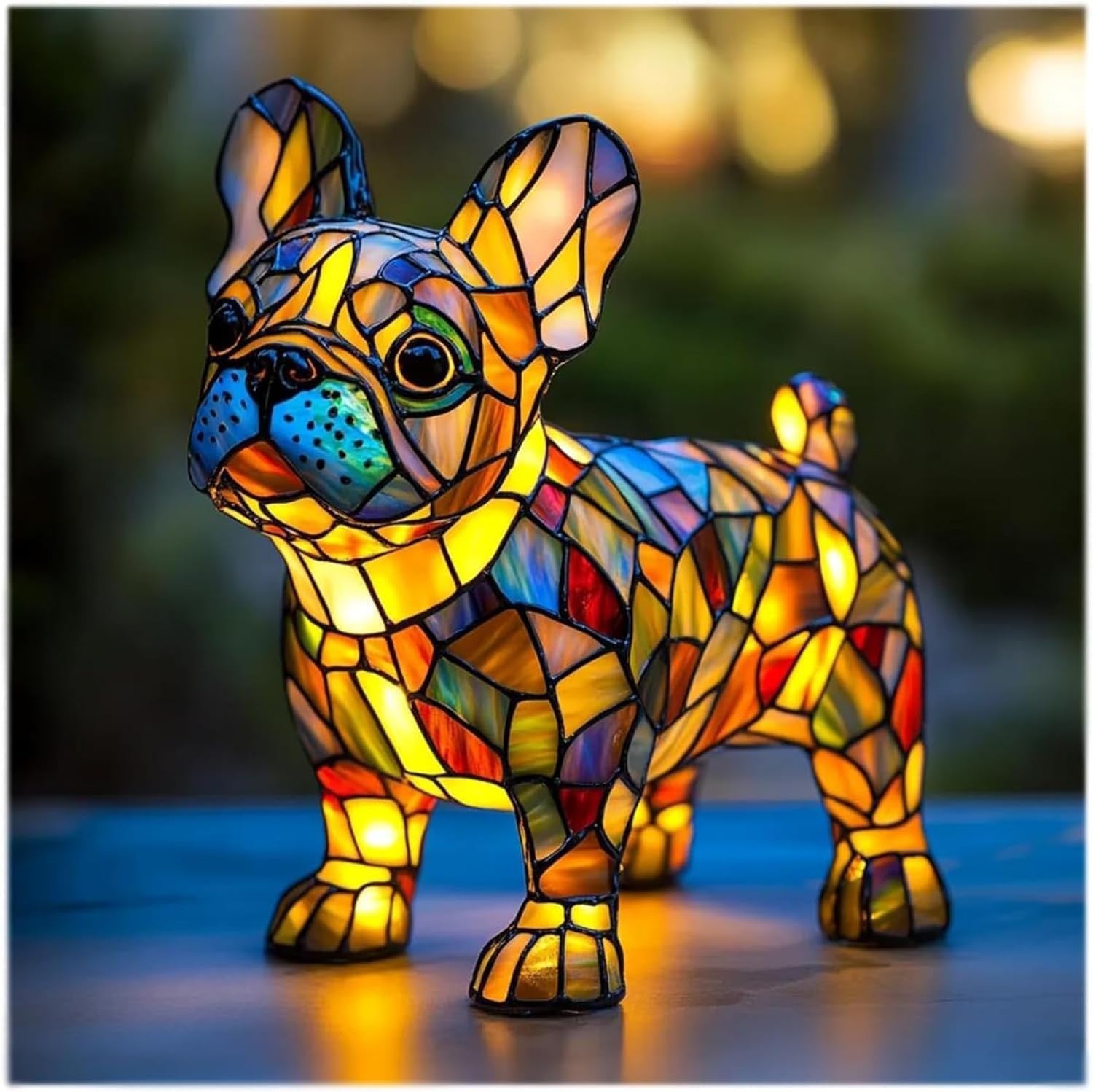 Decoratieve LED nachtlamp met mozaïeklook