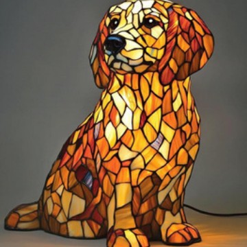 Decoratieve LED nachtlamp met mozaïeklook