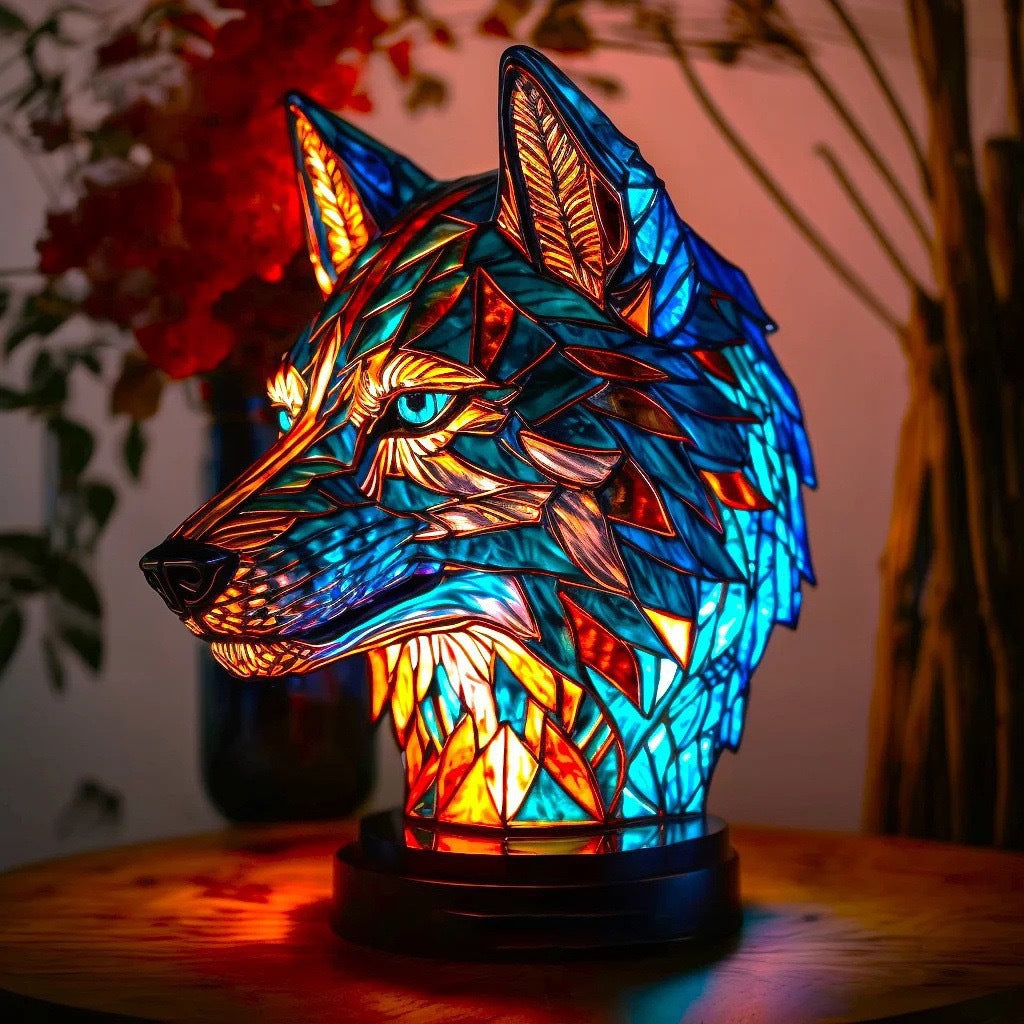 Decoratieve LED nachtlamp met mozaïeklook