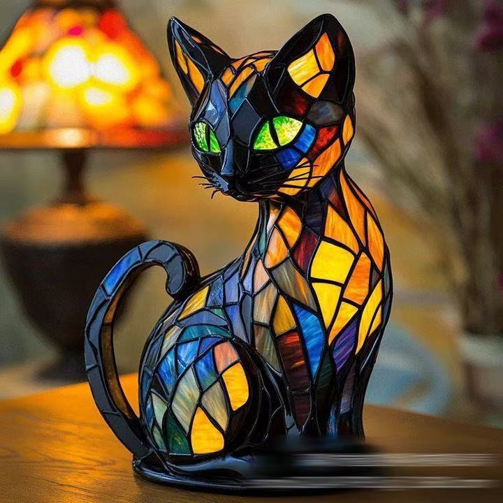 Decoratieve LED nachtlamp met mozaïeklook
