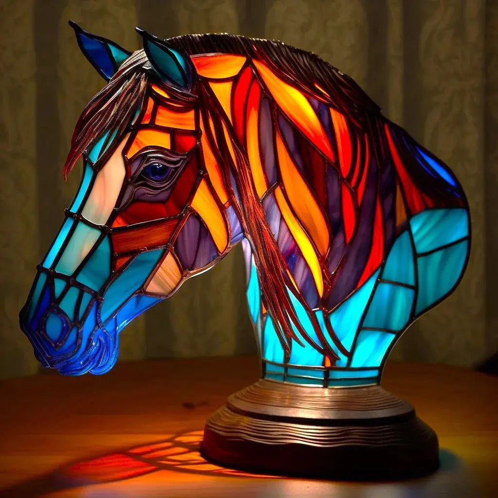 Decoratieve LED nachtlamp met mozaïeklook