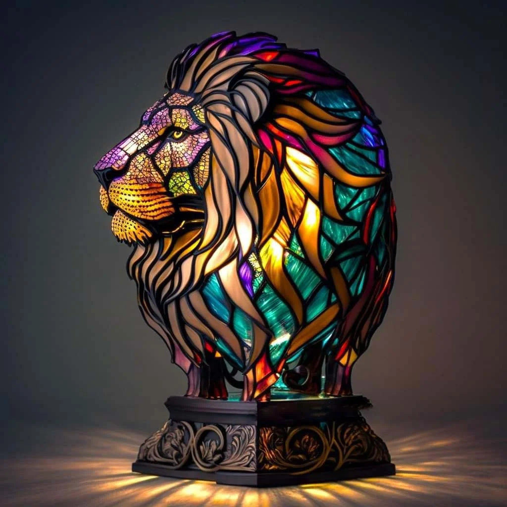 Decoratieve LED nachtlamp met mozaïeklook