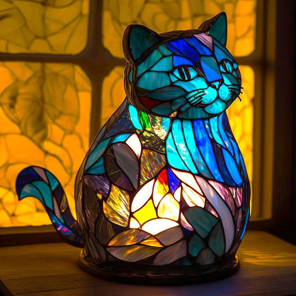 Decoratieve LED nachtlamp met mozaïeklook