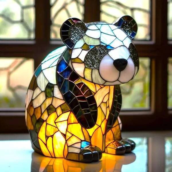 Decoratieve LED nachtlamp met mozaïeklook
