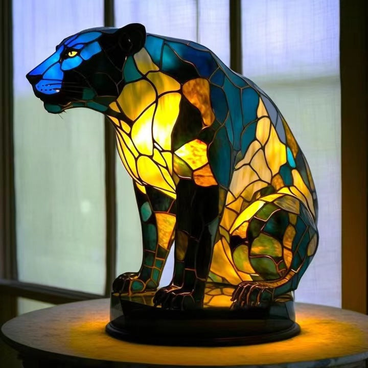 Decoratieve LED nachtlamp met mozaïeklook