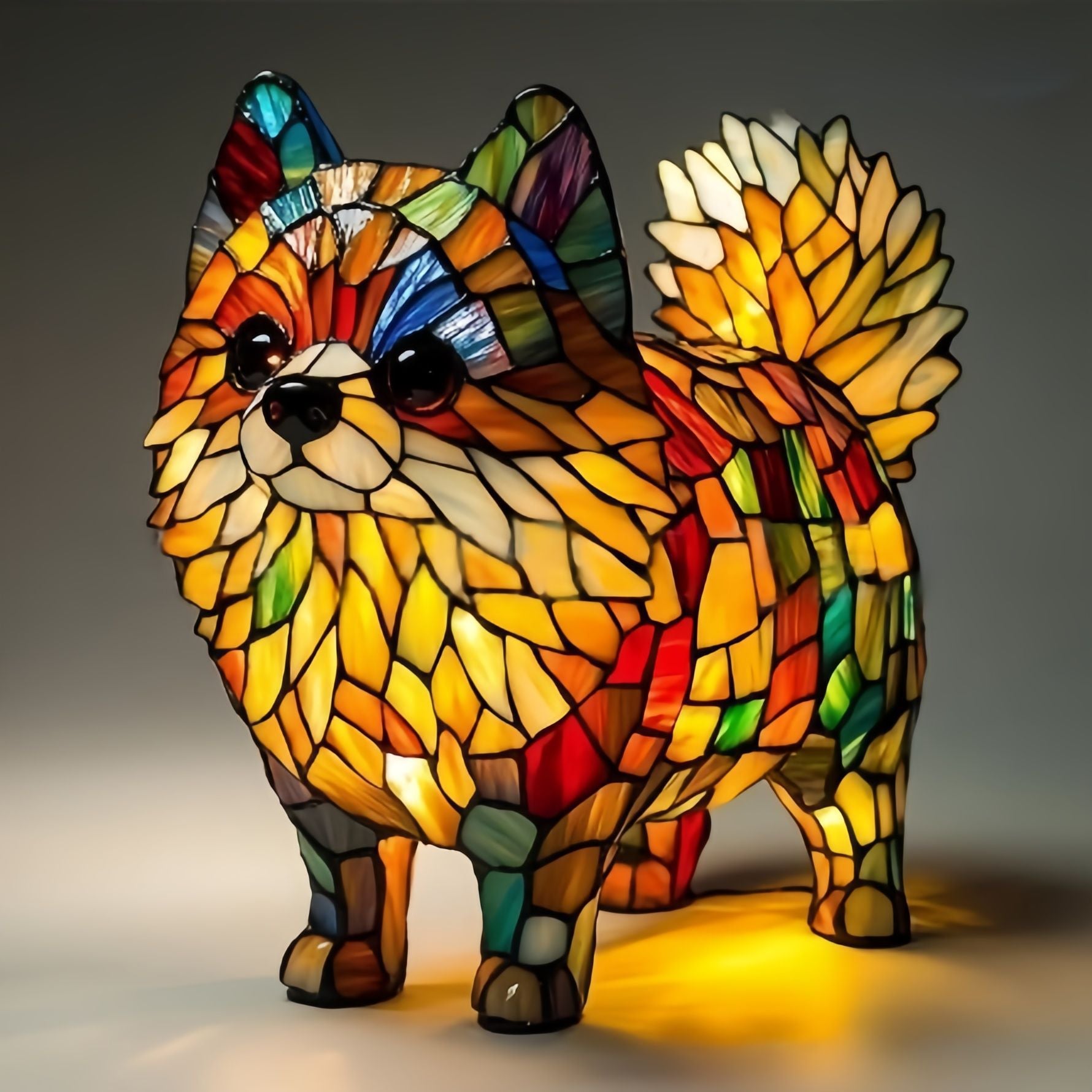 Decoratieve LED nachtlamp met mozaïeklook