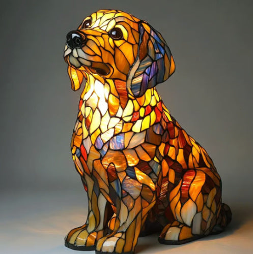 Decoratieve LED nachtlamp met mozaïeklook