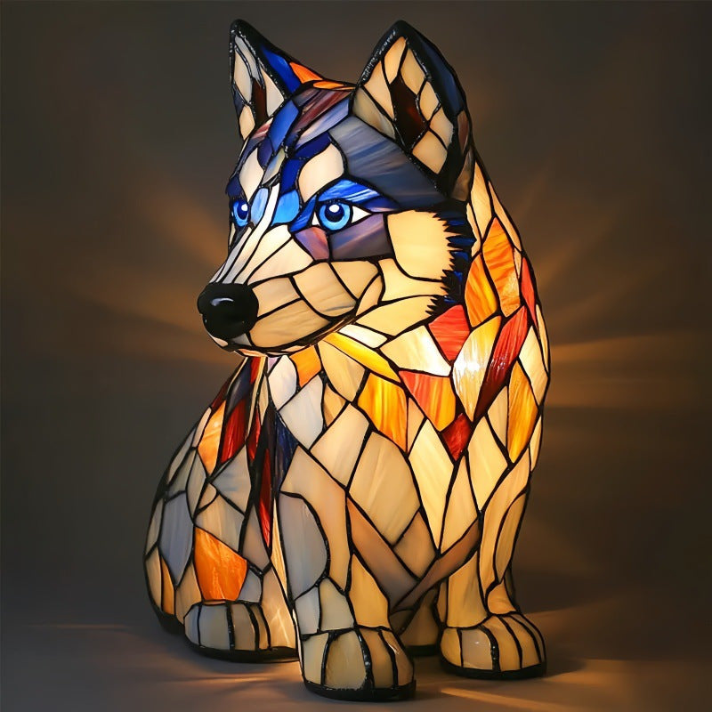 Decoratieve LED nachtlamp met mozaïeklook