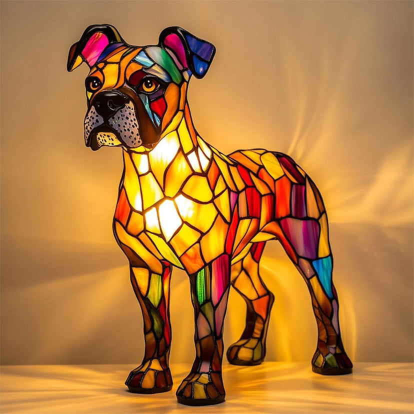 Decoratieve LED nachtlamp met mozaïeklook