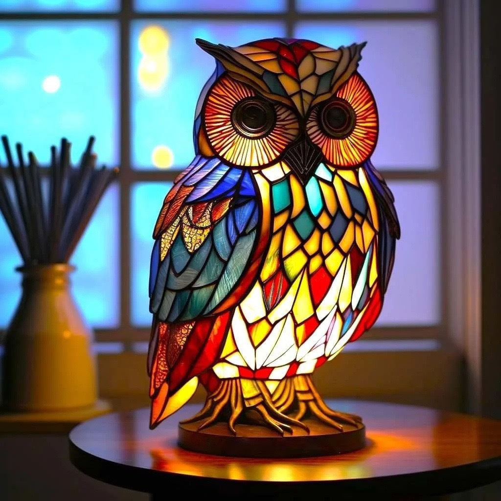 Decoratieve LED nachtlamp met mozaïeklook