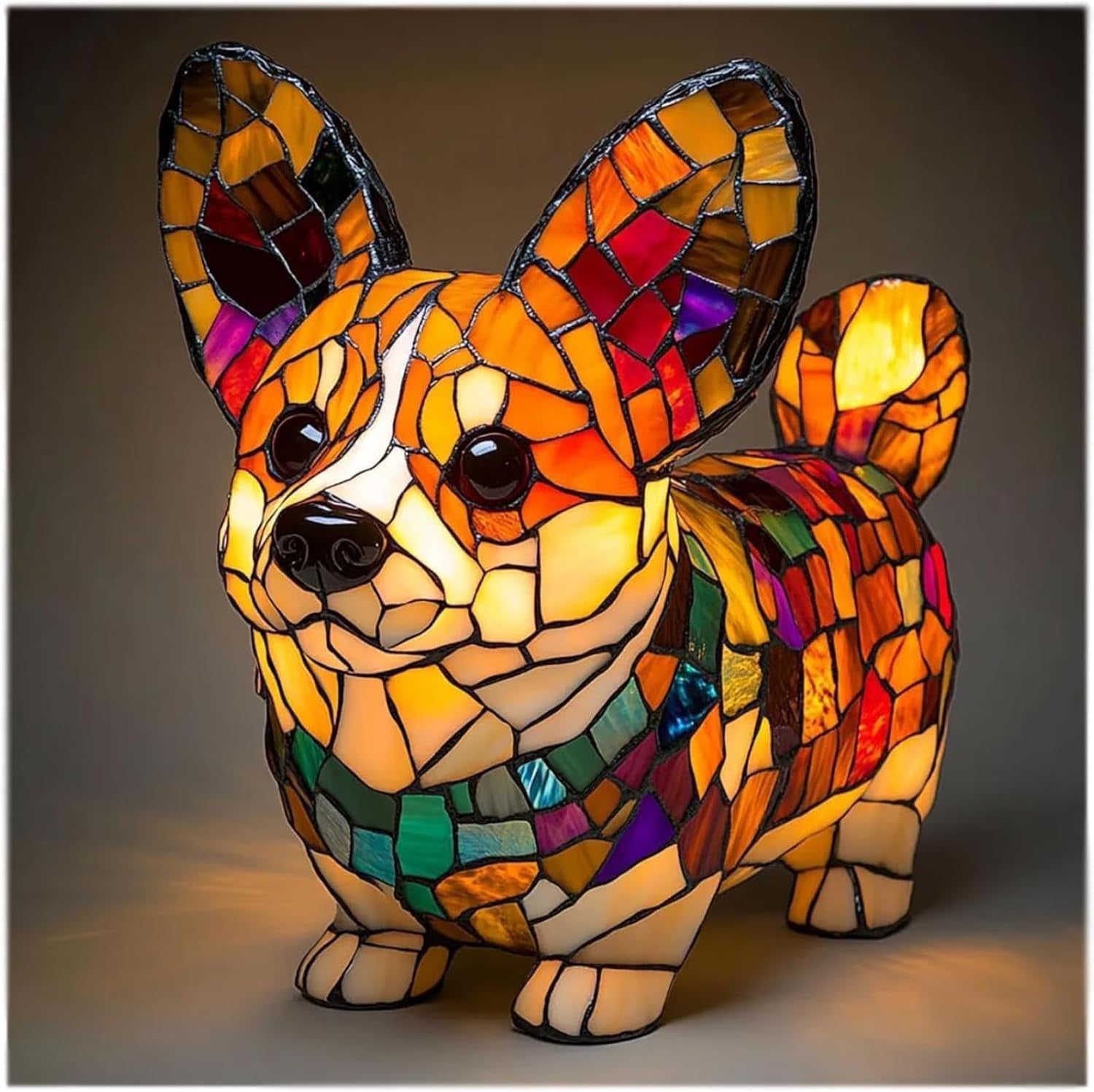 Decoratieve LED nachtlamp met mozaïeklook