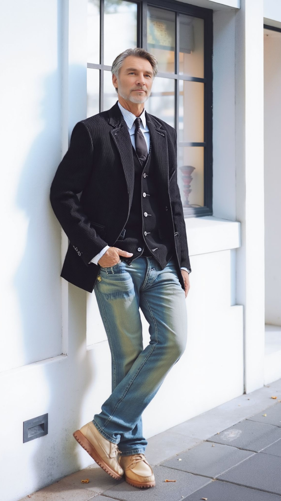 Gerard corduroy colbert met gilet