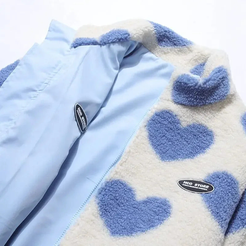 Daria omkeerbare teddy winterjas