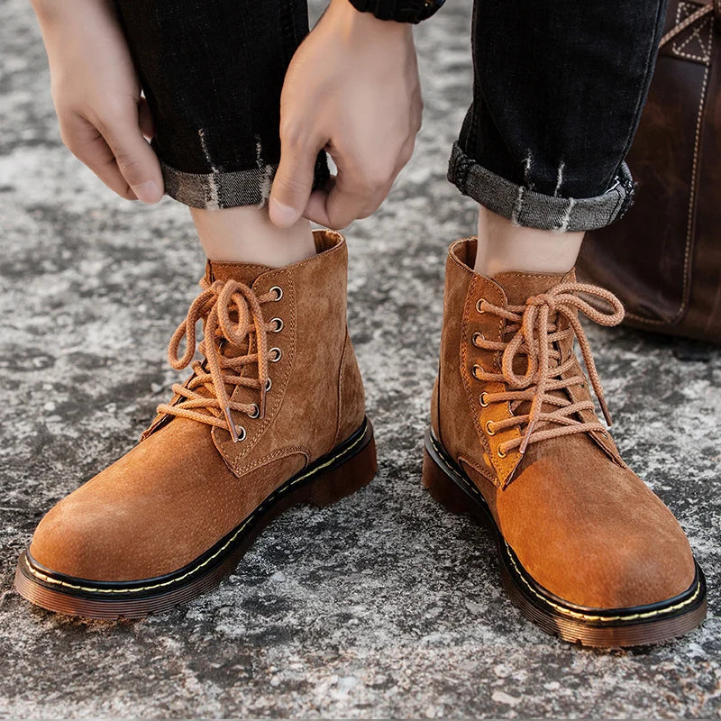 Arjan suède veterboots