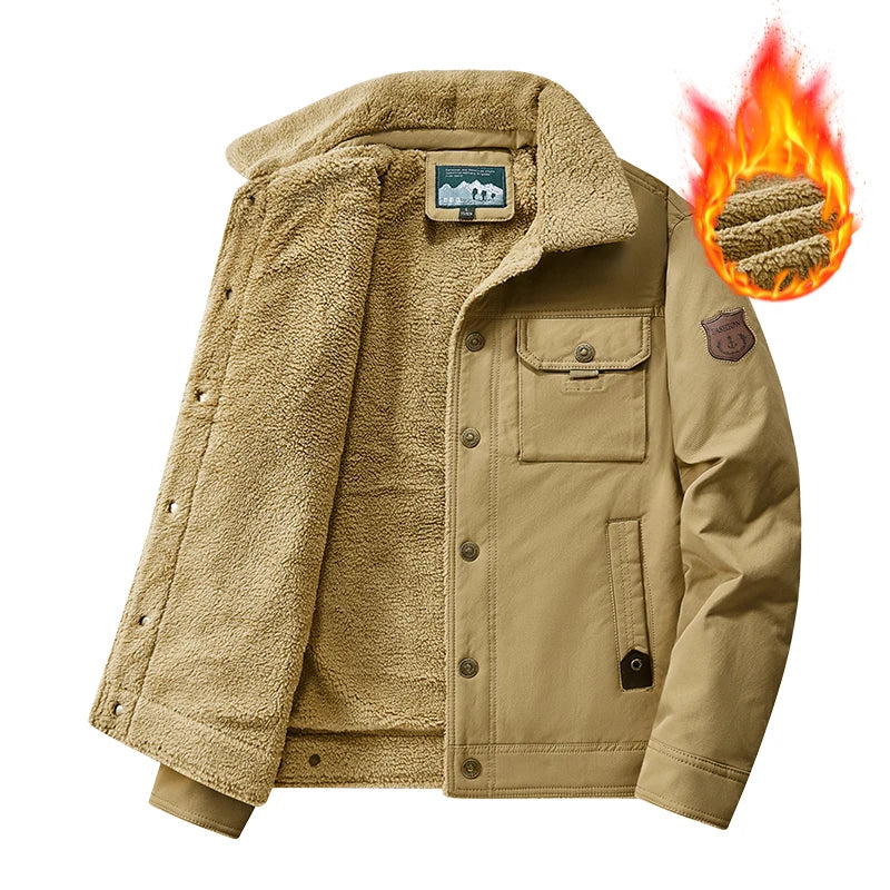 Matthijs fleece gevoerde winterjas