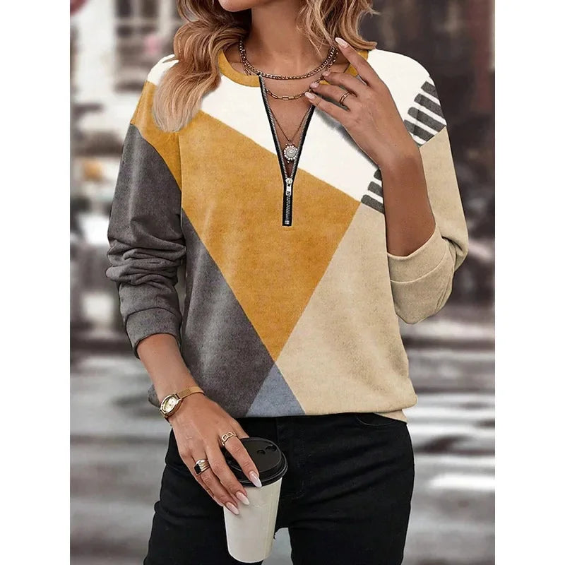 Romy Kleurblok Sweatshirt