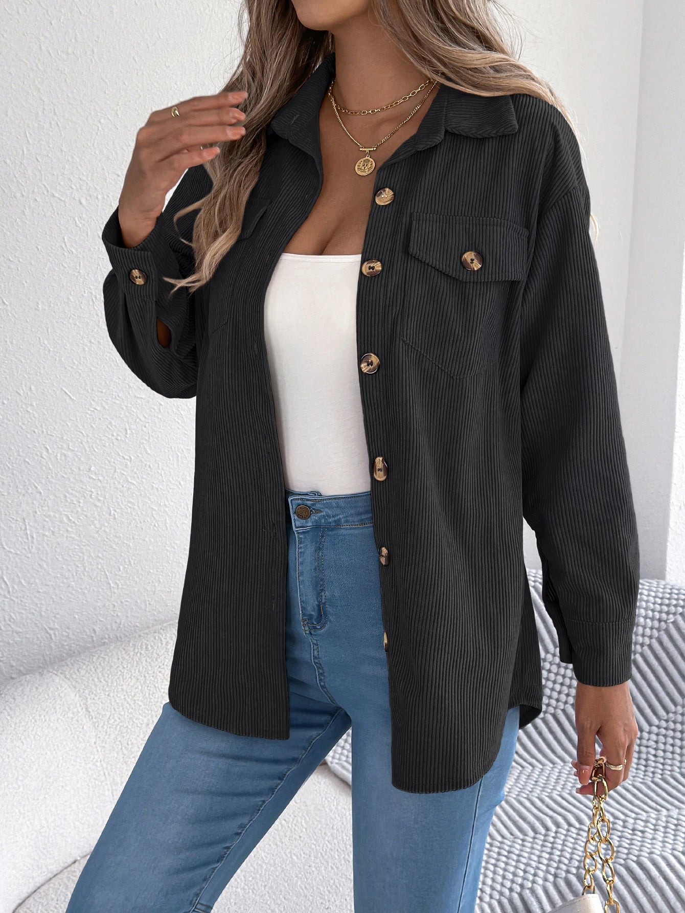 Hannah Corduroy Casual Jacket