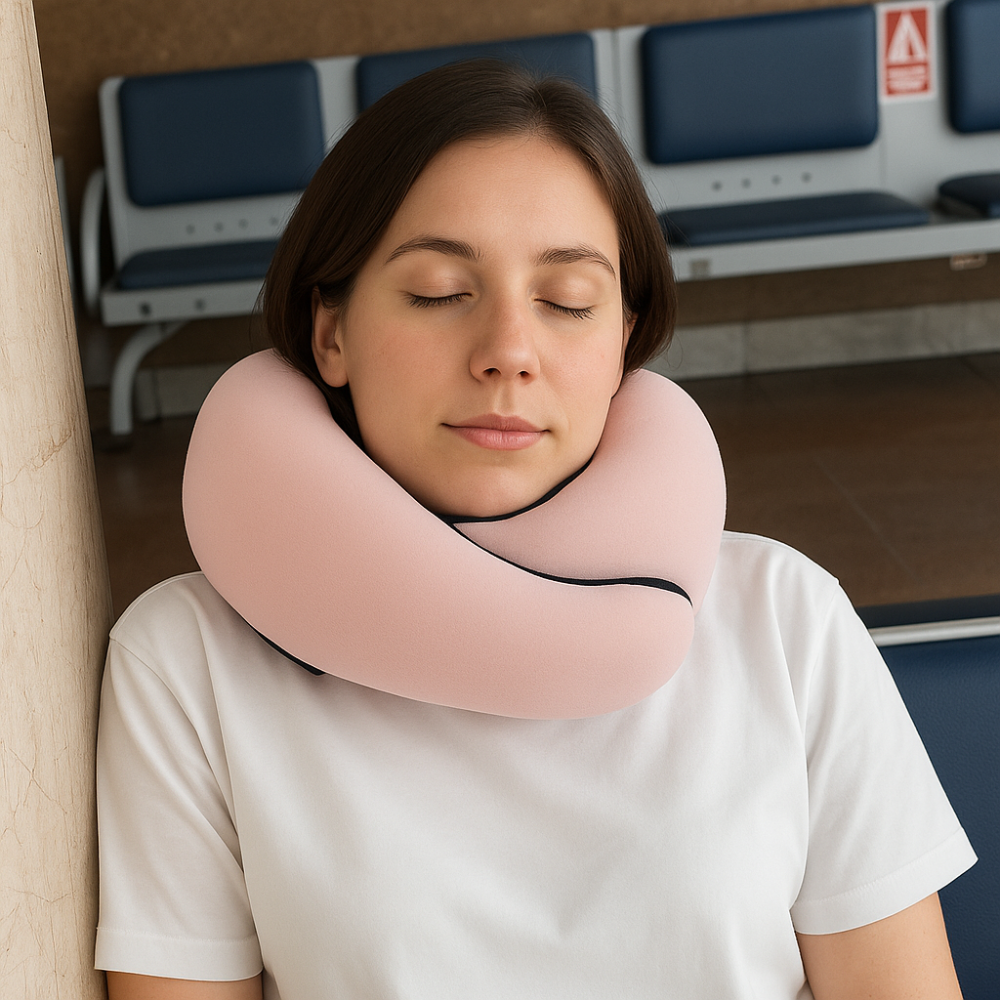 SleepWrap – Compact Reiskussen met Nekondersteuning