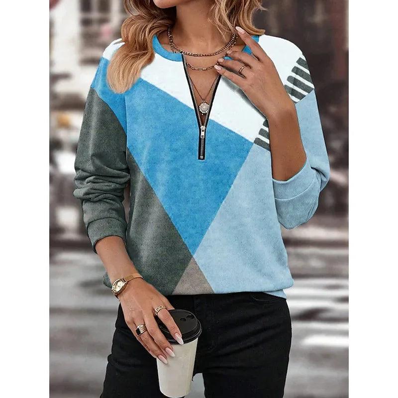 Romy Kleurblok Sweatshirt