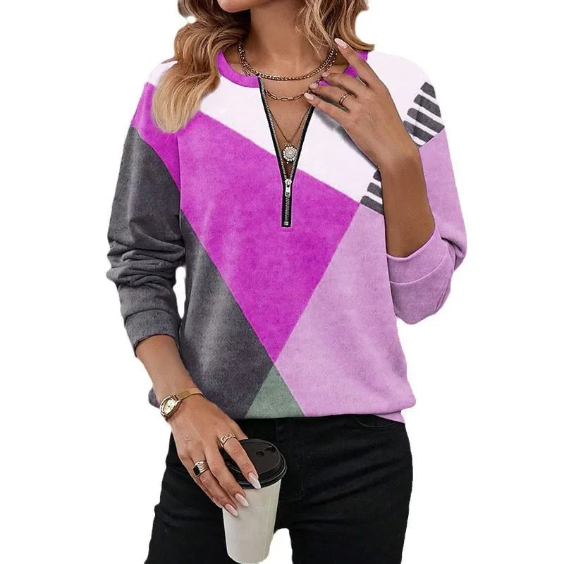 Romy Kleurblok Sweatshirt