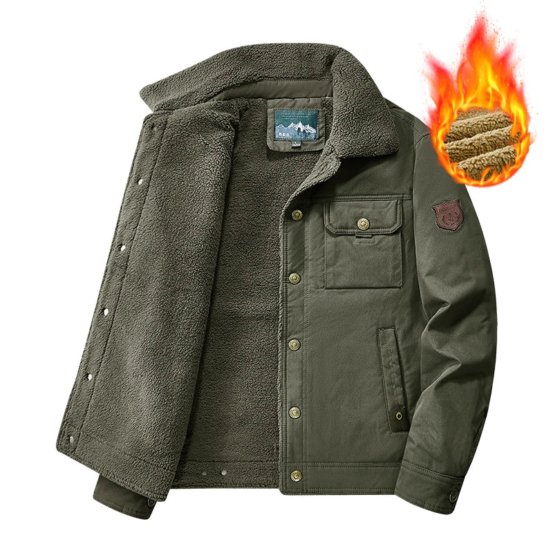 Matthijs fleece gevoerde winterjas