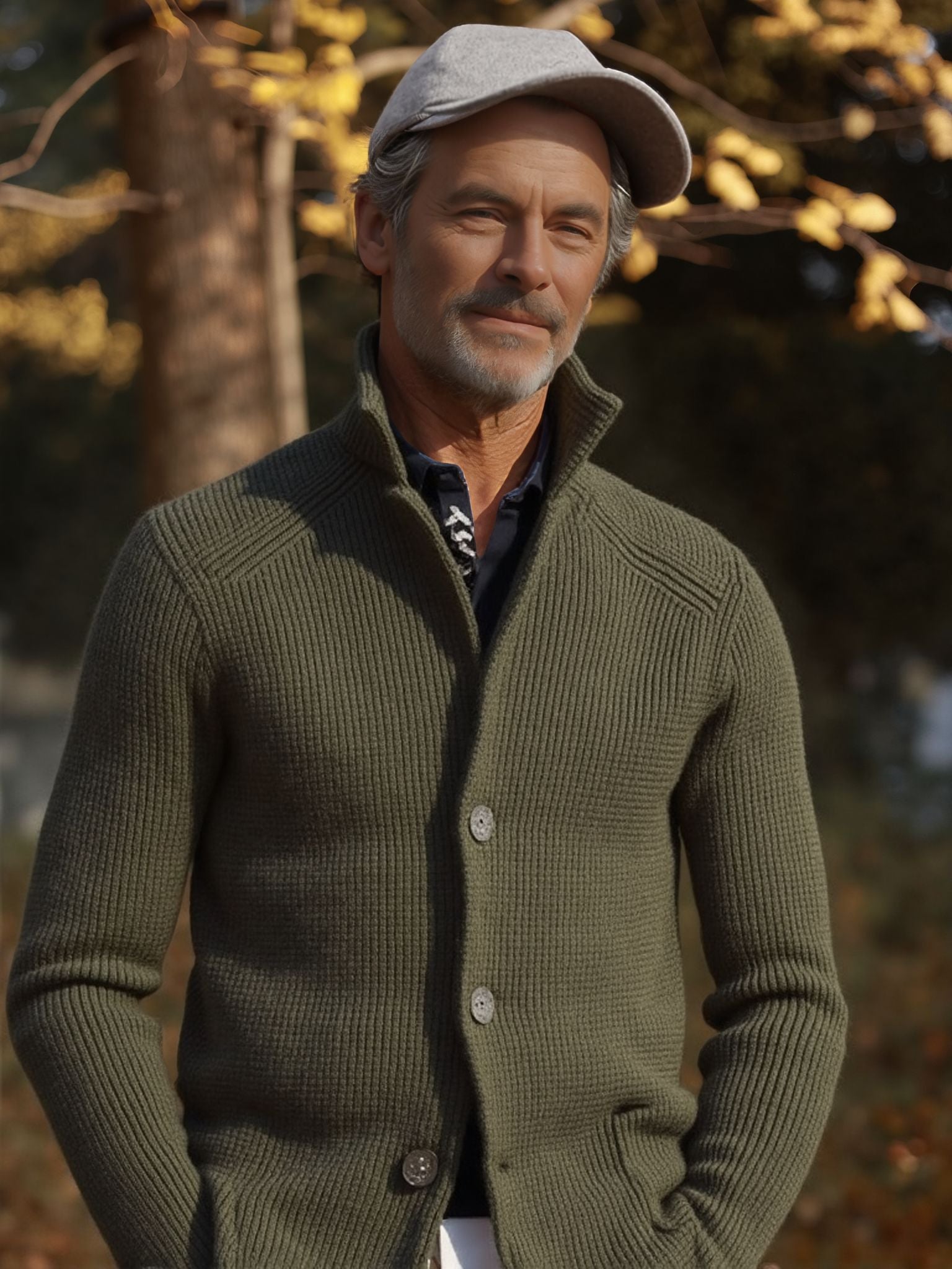 Jonathan vest in gebreide elegantie