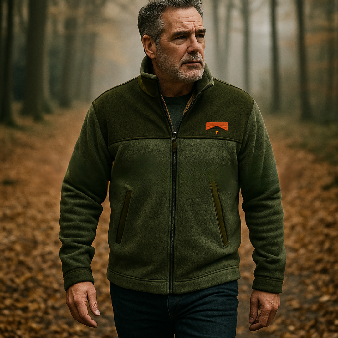 Wim fleece jas met patroon