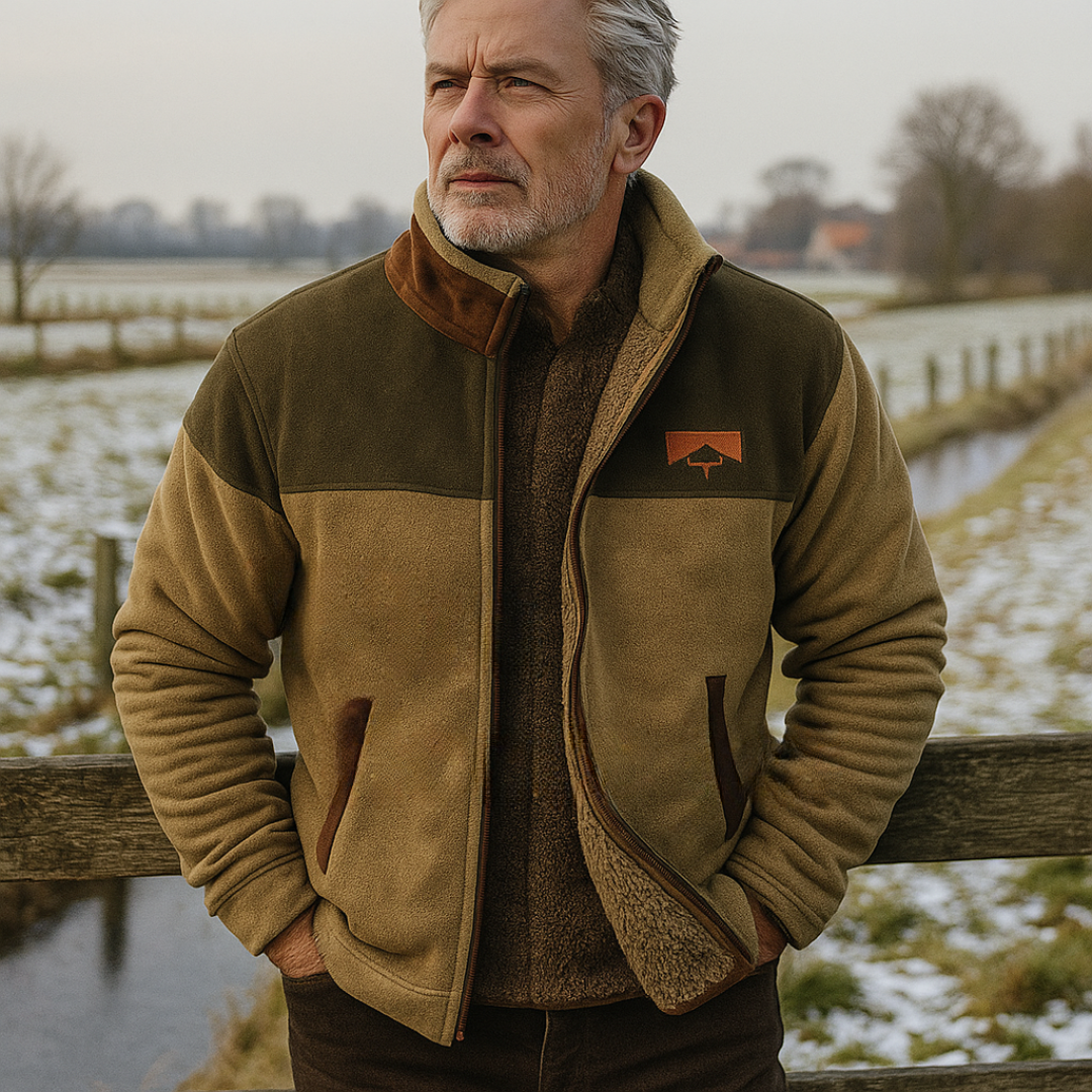 Wim fleece jas met patroon